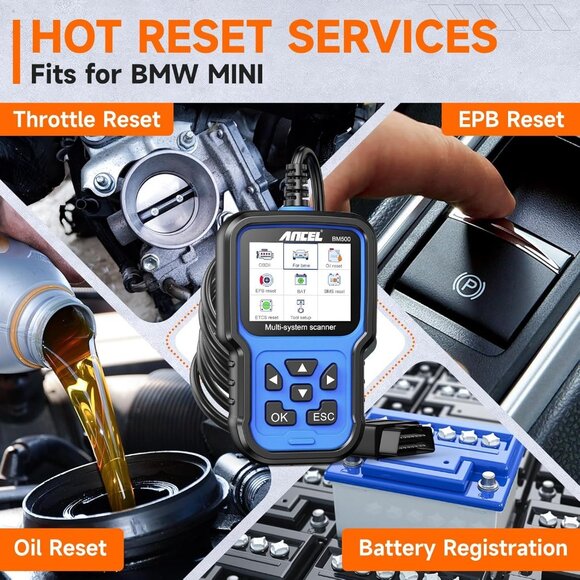 NOT FOR SALE ANCEL BM500 Battery Registration All System Scanner BMW Mini OBD2 - Picture 11 of 11